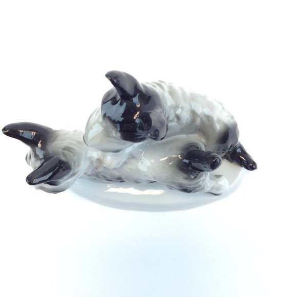 Carl Scheidig Germany Porcelain Scottish Terrier Scottie Schnauzer Dogs - Picture 7 of 16